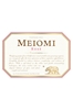 Meiomi Rose Monterey/Sonoma/Santa Barbara Counties 2021 750ML Label