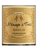 Menage a Trois Gold Chardonnay 2016 750ML Label
