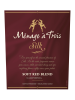 Menage a Trois Silk Soft Red Blend 750ML Label