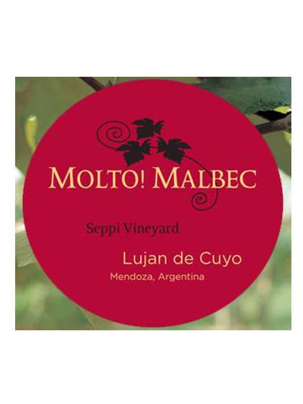Molto! Malbec Lujan de Cuyo Mendoza 750ML Label