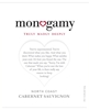 Monogamy Cabernet Sauvignon North Coast 750ML Label