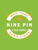 Nine Pin Cider Works Signature Hard Cider Albany 22oz Label