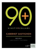 Ninety Plus (90+) Cellars Cabernet Sauvignon Lot 116 Red Hills, Lake County 750ML Label