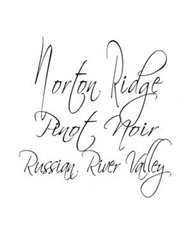 Norton Ridge Pinot Noir Russian River Valley 750ML Label