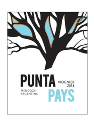 Punta Pays Viognier Mendoza 2018 750ML Label