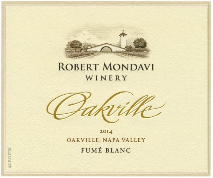 Robert Mondavi Fume Blanc Oakville 2014 750ML Label