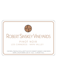 Robert Sinskey Pinot Noir Los Carneros 750ML Label