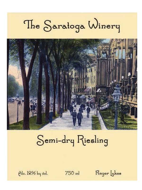 Saratoga Winery Semi-Dry Riesling 750ML Label