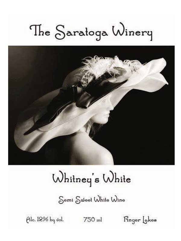 Saratoga Winery Whitney's White 750ML Label