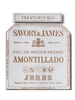 Savory & James Amontillado Sherry NV 750ML Label