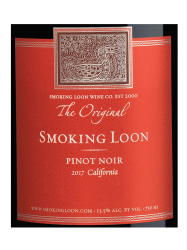 Smoking Loon Pinot Noir 2017 750ML Label