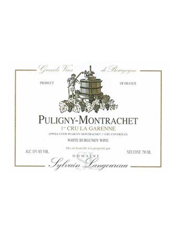 Sylvain Langoureau Puligny Montrachet 1er Cru La Garrenne 750ML Label