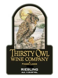 Thirsty Owl Wine Co. Riesling Finger Lakes 750ML Label