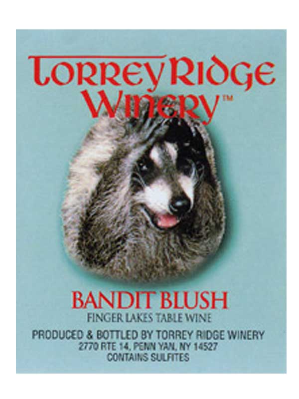 Torrey Ridge Winery Bandit Blush NV Finger Lakes 750ML Label