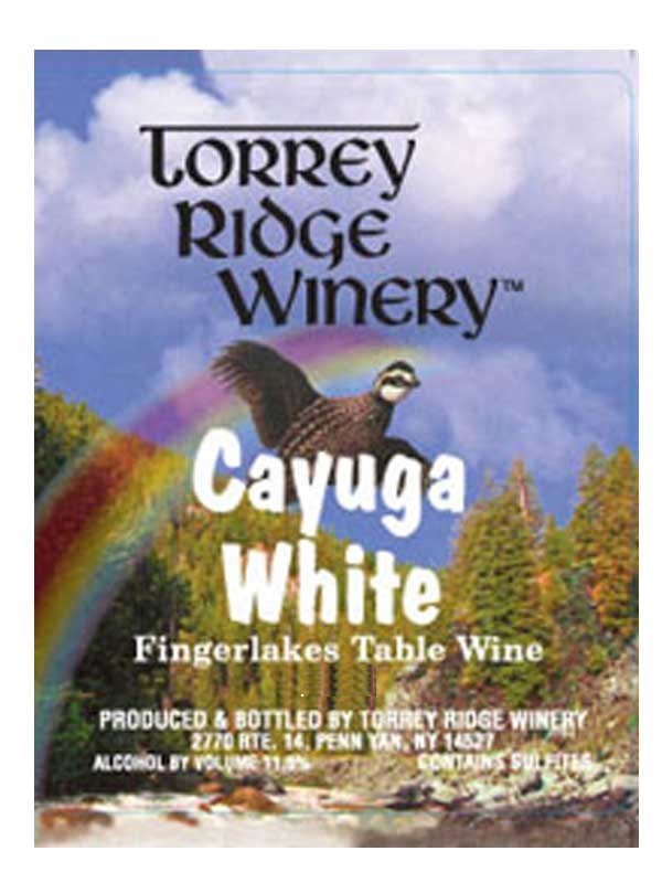 Torrey Ridge Winery Cayuga White Finger Lakes 750ML Label
