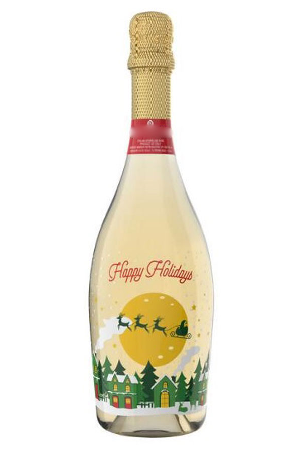 Villa Jolanda Christmas Vino Spumante Extra Sec Sparkling Italy 750ML Bottle