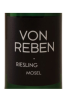 Von Reben Riesling Mosel 750ML Label