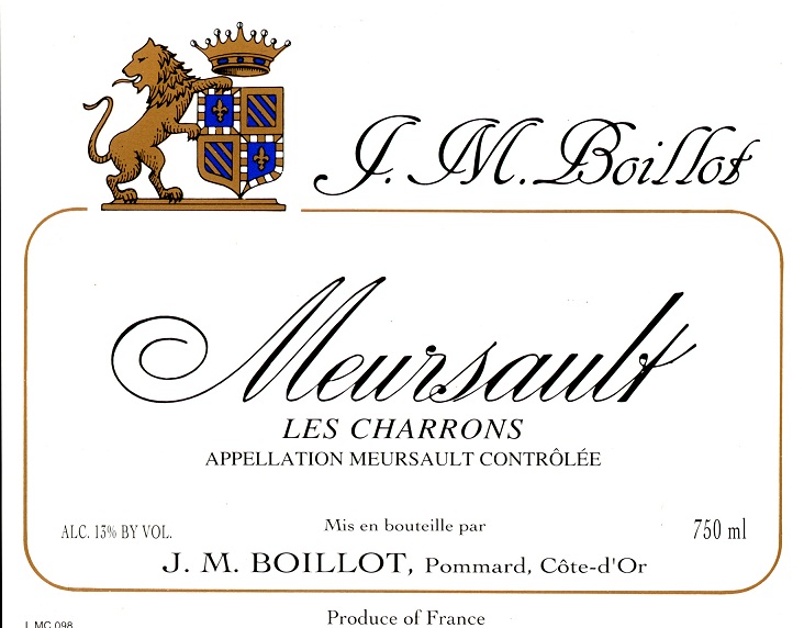 Domaine Jean-Marc Boillot Meursault Les Charrons 2010 750ML