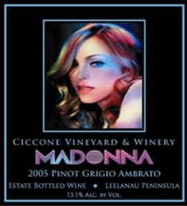Ciccone Vineyard Madonna Pinot Grigio Ambrato 2005 750ML