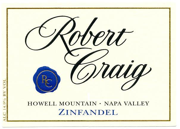 Robert Craig Zinfandel Howell Mountain Napa Valley 2008 750ML