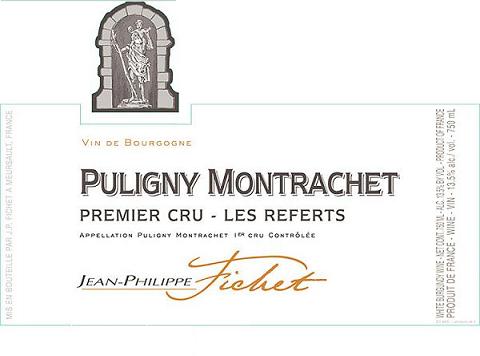 Jean-Philippe Fichet Puligny Referts Premier Cru 2008 750ML