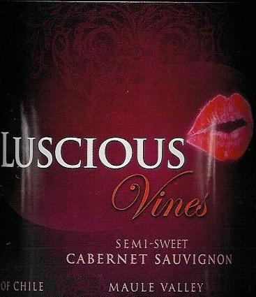 Luscious Vines Semi-Sweet Cabernet Sauvignon Maule Valley 750ML