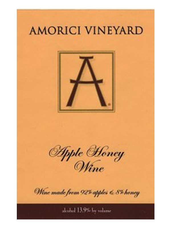 Amorici Vineyard Apple Honey Wine Hudson Valley 750ML Label