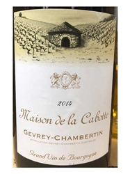 Maison de la Cabotte Gervey-Chambertin Grand Vin de Bourgogne 2014 750ML Label