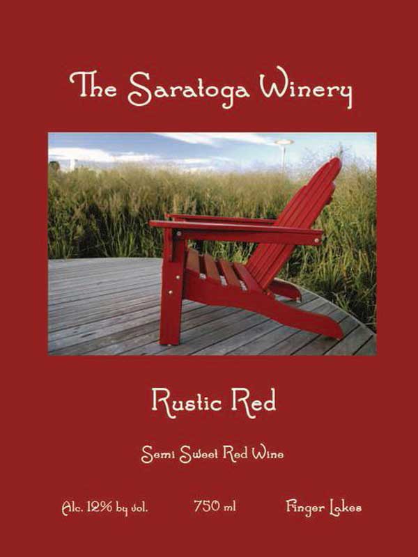 Saratoga Winery Rustic Red 750ML Label