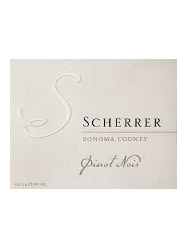 Scherrer Winery Pinot Noir Sonoma County 750ML Label