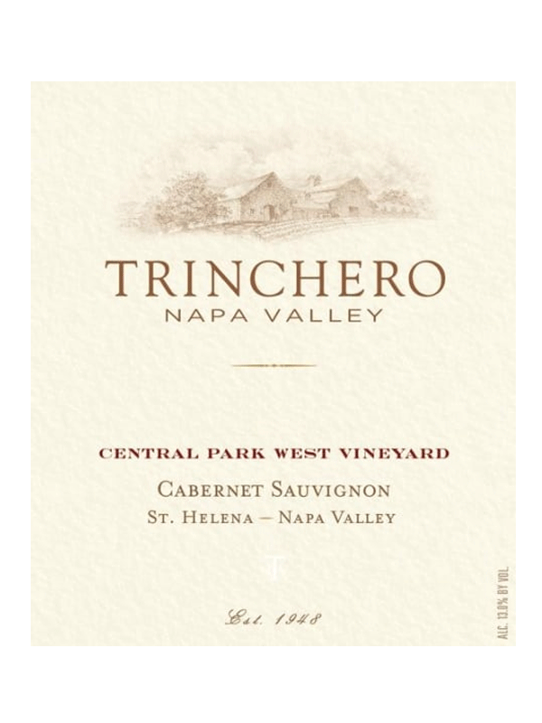 Trinchero Cabernet Sauvignon Central Park West Vineyard St. Helena Napa Valley 750ML Label